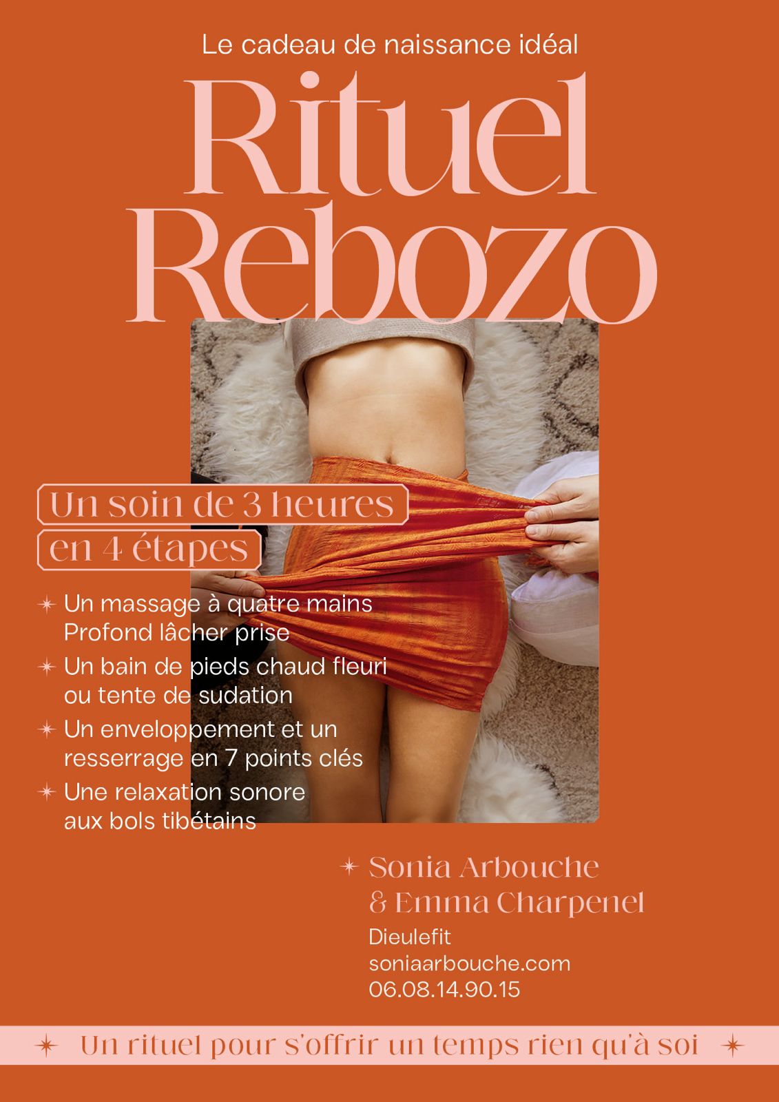 Un rituel de soin Rebozo, le cadeau de naissance idéal